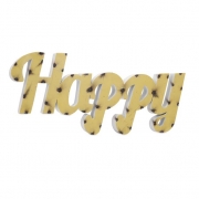 Happy Metal Wall Décor