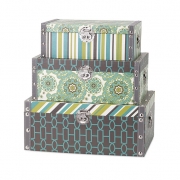Essentials Reflective Storage Boxes - Set of 3