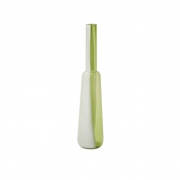 Arlo Green and White Glass Vase