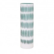 Adalaide Large White Etched Vase