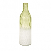 Rigney Green and White Glass Vase