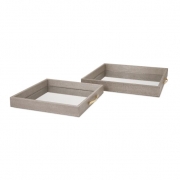 Beth Kushnick Mirrored Trays - Set of 2
