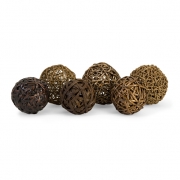 Worren Natural Wrapped Balls - Set of 6