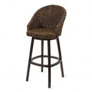 Caspian Rattan Swivel Barstool