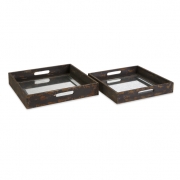 Corbin Mirrored Trays - Set of 2