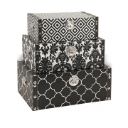 Essentials Storage Boxes - Black