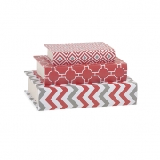 Essentials Melon Sorbet Book Boxes - Set of 3