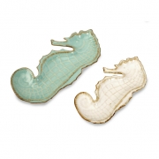 Seahorse Decorative Plates - Set of 2