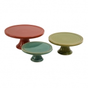 Reyes Pedestal Cake Plates - Set of 3