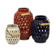 Bailey Lattice Lanterns - Set of 3