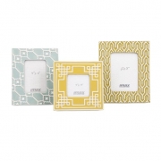 Sylvia Geometric Ceramic Frames - Set of 3