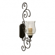 Angelina Grand Scrollwork Candle Sconce