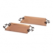 Rosena Copper Plated Trays - Set of 2