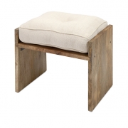 Andra Wood Ottoman