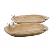 Luca Wood Trays - Set of 2