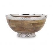 Mango Wood Pedestal Bowl