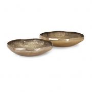 Valton Hammered Metal Bowls - Set of 2