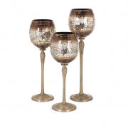 Kamrin Mosaic Candleholders - Set of 3