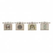 Ella Elaine Found Object Home Wall Plaques - Set of 4