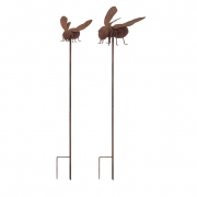Abbott Bee Garden Stake or Wall Décor - Set of 2