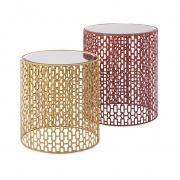 Essentials Energetic Mirrored Tables - Set of 2