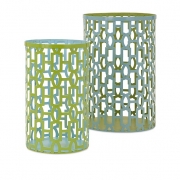 Essentials Reflective Metal Lanterns - Set of 2