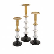 Nikki Chu Rockwell Candle Holder - Set of 3