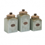 Addison Ceramic Canisters - Set of 3