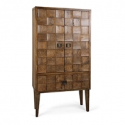 Cahan Wood Tile Armoire