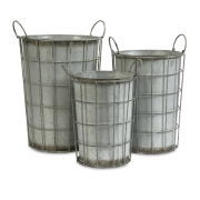 Chandler Metal Flower Vases - Set of 3