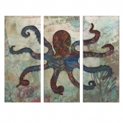 Splash Tryptych Octopus
