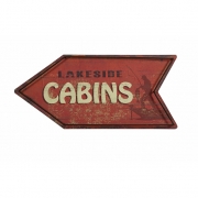 Hartshorn Cabins Arrow Sign