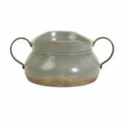 Calista Short Bowl with Metal Handles