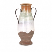 Morrison Large Vase with Metal Handles