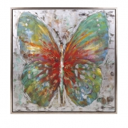 Tenley Butterfly Framed Oil Painting