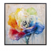 Alvaro Rose Framed Oil Painting