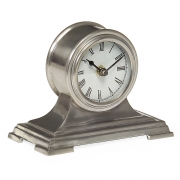 Small Pewter Finish Desk Clock