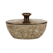Tennison Short Bronze Top Vase
