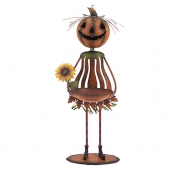Pumpkin with Candy Bowl