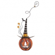 Marlow the Pumpkin Witch Candle Holder