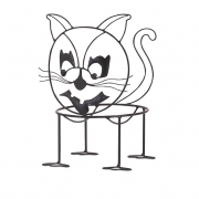 Blacky the Cat the Pumpkin Holder