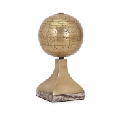 Beth Kushnick Globe with Stone Stand