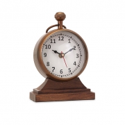 Beth Kushnick Clock with Wood Base