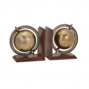 Beth Kushnick Globe Bookends - Set of 2
