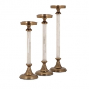Beth Kushnick Bone Candleholders - Set of 3