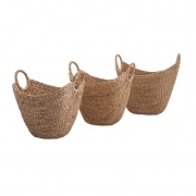 Caitlan Natural Weave Baskets - Set of 3