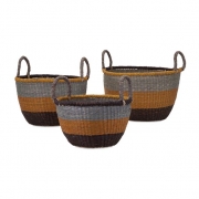 Camila Seagrass Baskets - Set of 3