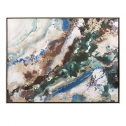 Seamus Marbleized Framed Wall Art