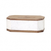 Adora Marble Box with Wood Lid