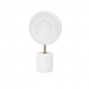 Peta Small Marble Medallion on Stand
